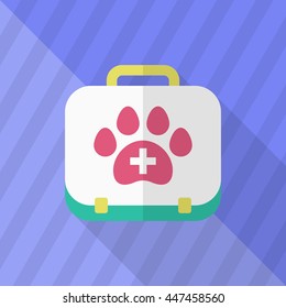 Pet Medical icon , Vector flat long shadow design.