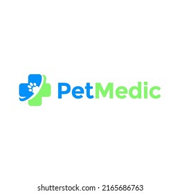 pet medical logo design creative