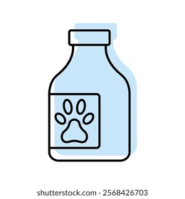 Pet Medication color shadow thinline icon , vector, pixel perfect, illustrator file