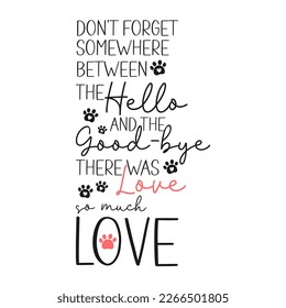 Pet memorial quote. Rainbow bridge. Vector illustration.