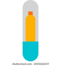 pet microchip flat style illustration