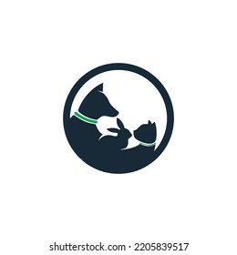 Pet modern silhouette logo vector illustration design. Vector illustration EPS.8 EPS.10