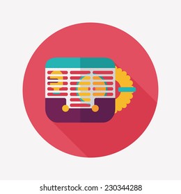 Pet mouse cage flat icon with long shadow,eps10