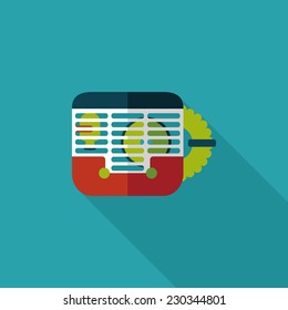 Pet mouse cage flat icon with long shadow,eps10