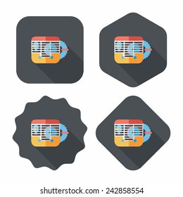 Pet mouse cage flat icon with long shadow,eps10