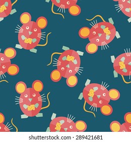 Pet mouse cage flat icon,eps10 seamless pattern background