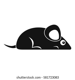 Pet mouse icon. Simple illustration of pet mouse vector icon for web