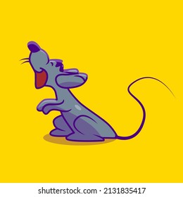 Pet mouse illustration, for various types of use