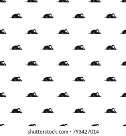 Pet mouse pattern seamless in simple style vector illustration