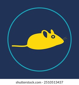 Pet mouse trendy icon ethical abstract vector illustration colorful artwork beautiful design.eps