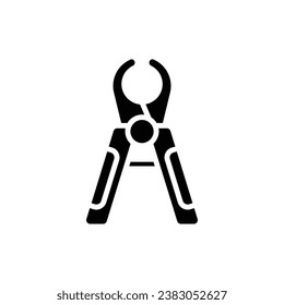 Pet Nail Clipper Filled Icon Vector Illustration