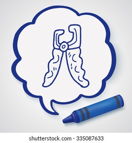 Pet nail clippers doodle