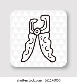 Pet nail clippers doodle
