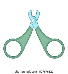 Pet nail clippers icon. Cartoon illustration of pet nail clippers vector icon for web