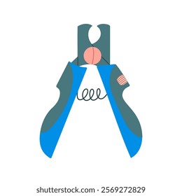Pet nail clippers vector cartoon design illustration. 