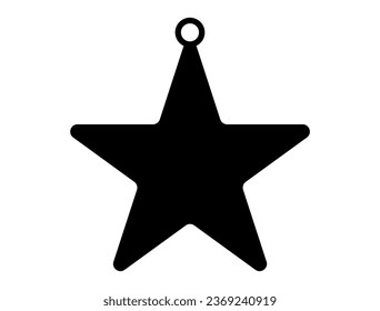 Pet name tag silhouette vector art white background