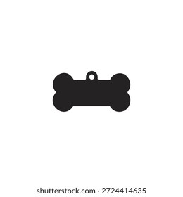 Nome do animal de estimação marca silhueta vetor projeto de ilustração plana.