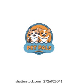 Pet Pals icon flat vector design.