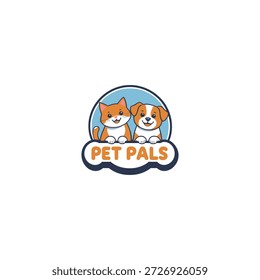 Pet Pals icon flat vector design.