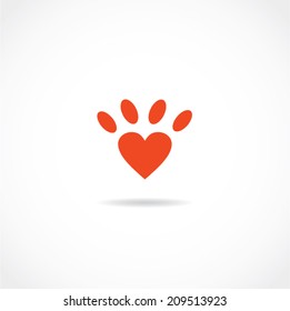 pet paw icon 