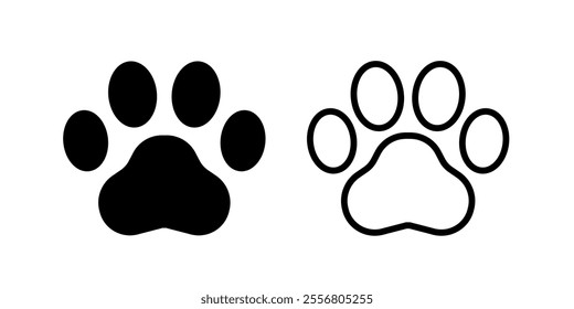 Pet paw icon. Paw icon