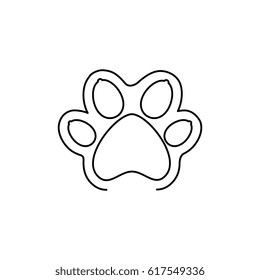 Pet paw up icon