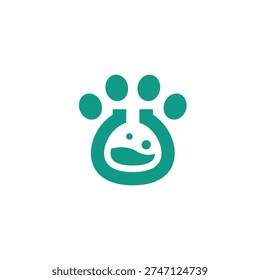 Pet Paw Lab Logo Design 