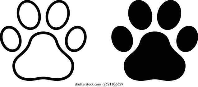 pet paw logo with love and plus icon vector file