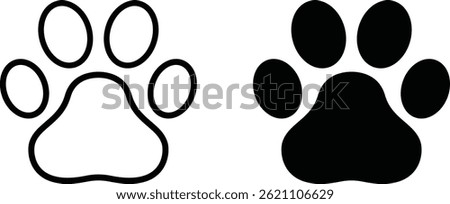 pet paw logo with love and plus icon vector file