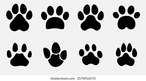 "Pet Paw Prints Trail and Checkmark Graphic – A Perfect Representation of Pet Safety, Trust, and Care"