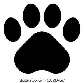 Pet Paw Vector Icon