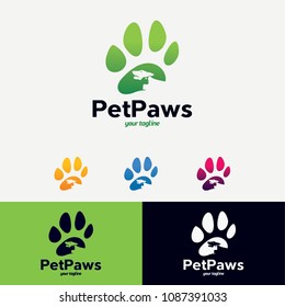  Pet Paws Logo Designs Template