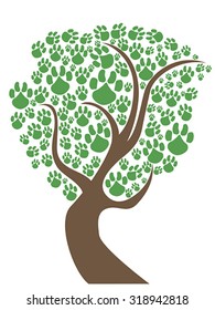 pet paws tree