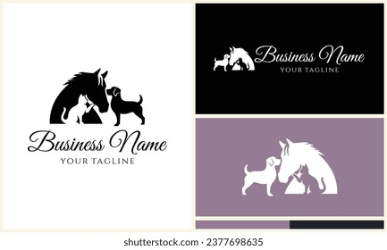 pet people love logo template