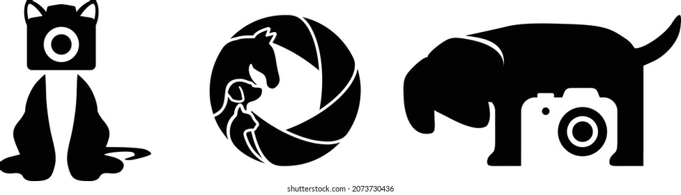 Pet Photography Creative Minimal  Logos
