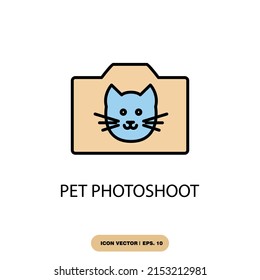 Pet Photoshoot Icons  Symbol Vector Elements For Infographic Web