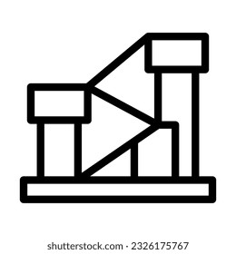 Pet Playground Vector Thick Line Icon For Personal And Commercial Use.
