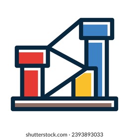 Pet Playground Vector Thick Line Filled Dark Colors Icons For Personal And Commercial Use.
