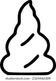 Pet poo line Symbol. lineares Stilzeichen für mobiles Konzept und Webzeichen, Symbol, Vektorgrafik, Kunst