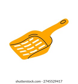 Pet Pooper Scooper Flat Vector Illustration