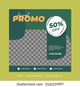 pet promo social media post template