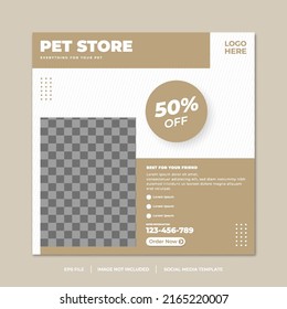 Pet Promo Social Media Post Template