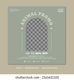 Pet Promo Social Media Post Template