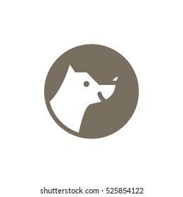 Pet Puppy Logo Design Template Element