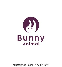 Pet rabbit Animal With emblem vector Cute Rabbit Logo Design