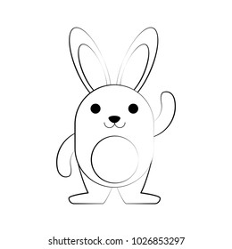 pet rabbit smiling