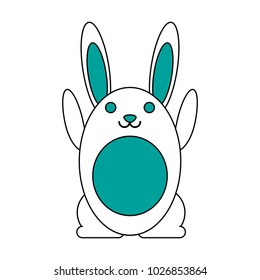 pet rabbit smiling