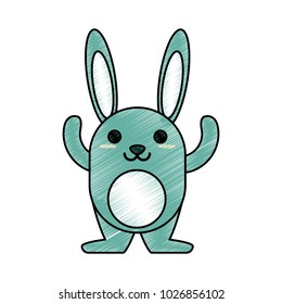pet rabbit smiling