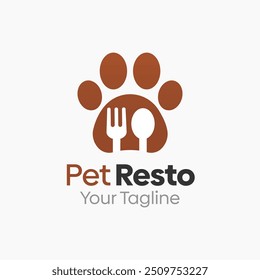 Pet Resto Logo Design Template. Good for Business, Agency, Community and Organization