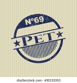 Pet rubber grunge texture seal